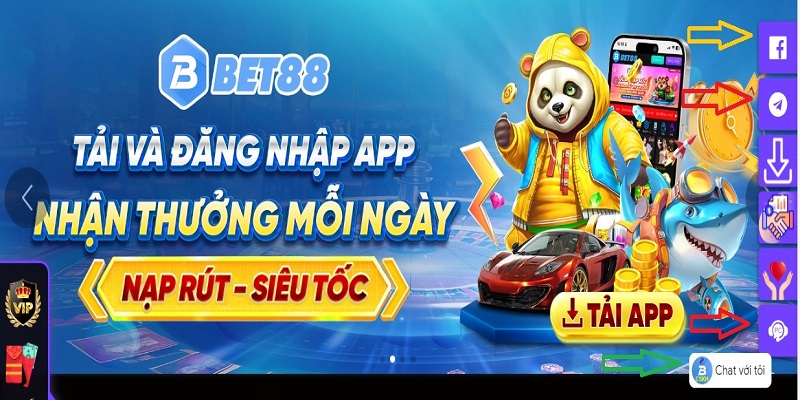 Các kênh liên hệ Bet88 hỗ trợ người chơi